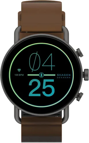 Vista 2 de Skagen Reloj inteligente con pantalla táctil Gen 6 con Alexa integrado, altavoz, frecuencia cardíaca, oxígeno en sangre, GPS, pagos sin contacto