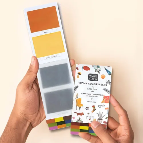 Vista 7 de Viviva Travel - Juego de pinturas portátiles de 10 colores metálicos Colores metálicos brillantes, hechos a mano en pequeños lotes, formato