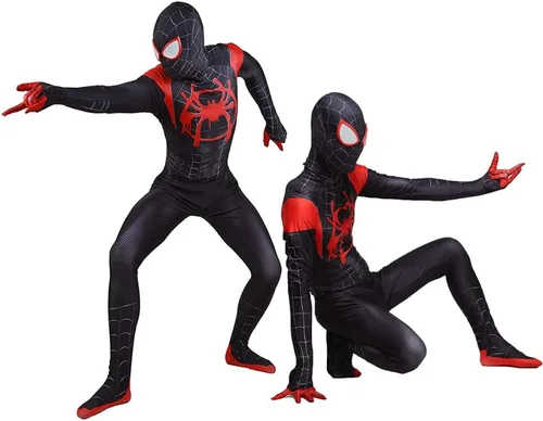 Vista 4 de Disfraz de Gwen para adultos y niños buena elasticidad y transpirabilidad traje de cosplay de Halloween