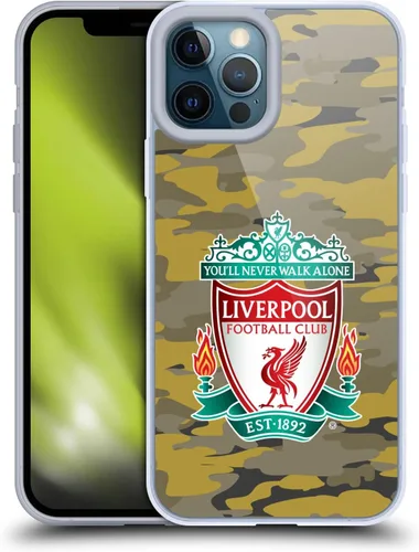 Vista 275 de Head Case Designs Funda de gel con licencia oficial del Liverpool Football Club Away Colourways Crest Camou [protección de grado militar] compatible
