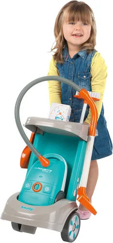 Vista 3 de Smoby Simba Rowenta - Carro de limpieza con aspirador, multicolor