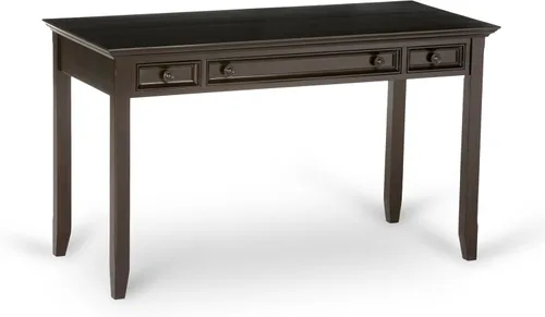 Vista 14 de SIMPLIHOME Amherst - Juego de 2 piezas para oficina en casa, escritorio de madera maciza de 54 pulgadas Distressed Grey