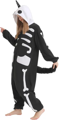 Vista 2 de SAMGU Adult Onesie Animal Pajamas Halloween Cosplay Party Costumes Homewear for Women and Men