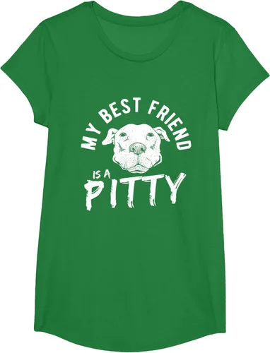 Vista 50 de My Best Friend Is A Pitty Pitties Pitbull - Camiseta Negro