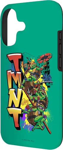 Vista 2 de Teenage Mutant Ninja Turtles: Mutant Mayhem NYC Graffiti - Carcasa para iPhone 17