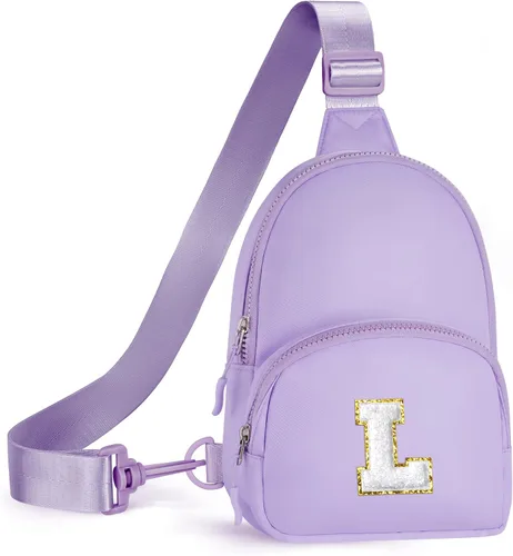 Vista 11 de YOOLIFE Bolso bandolera con inicial, bolsas pequeñas para niñas y mujeres, regalos para adolescentes, niñas, adolescentes, novia, dama de honor