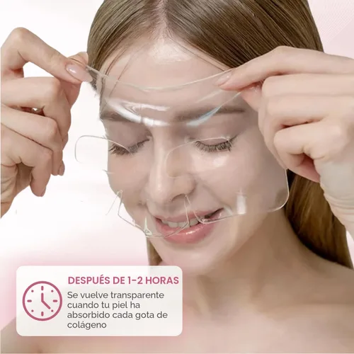 Vista 5 de Quasi - Máscara facial de bio-colágeno para la noche – Mascarilla coreana hidratante – Niacinamida y colágeno de baja molecularidad – Cuidado