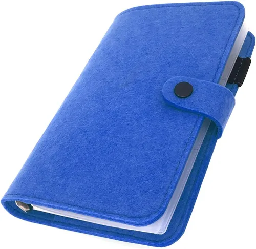 Vista 46 de Carpeta de fieltro A5 con páginas y juego de bolsillos para carpeta, color menta aguamarina