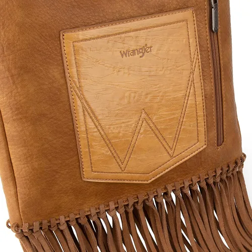 Vista 3 de Wrangler Clutch - Bolso bandolera con flecos para mujer