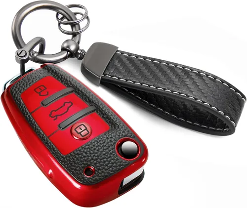 Vista 57 de Funda para Llavero Mercedes con Llavero de Cuerda Trenzada de Metal, Funda de Llave Suave Mejorada para Carcasa de Llavero Remoto Inteligente Sin