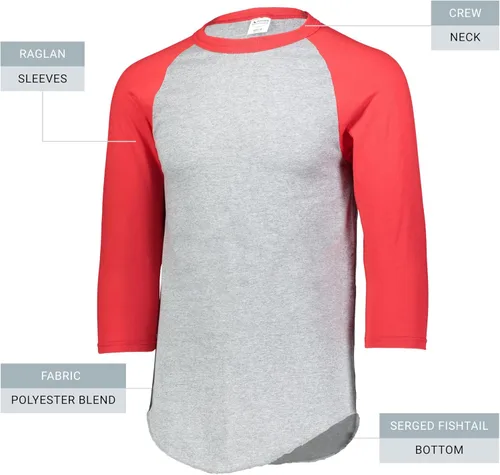 Vista 4 de Augusta Sportswear - Camiseta de béisbol para hombre 2.0