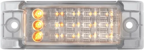 Vista 4 de Grand General 77664 - Luz LED rectangular ámbar para camiones, remolques, caravanas, autobuses y vehículos utilitarios