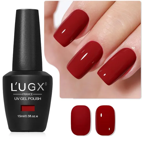 Vista 18 de L'UGX Esmalte de Uñas en Gel Negro Navideño 15ML (0.5 onzas líquidas) Removible Colores de Gel UV para Arte de Uñas Manicura y Pedicura DIY en Casa