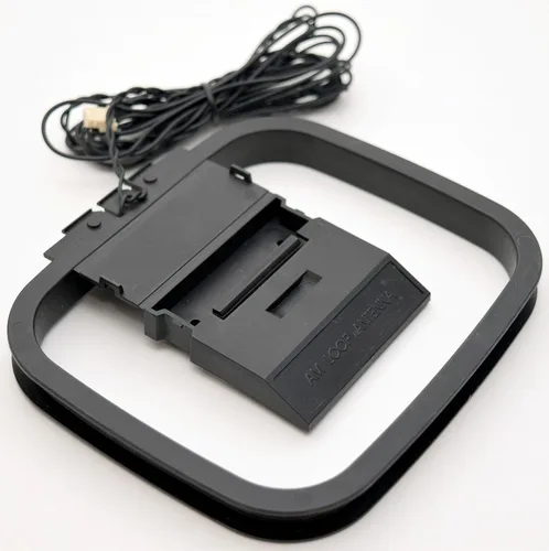 Vista 4 de Mini antena de conector de 3 pines con bucle AM/FM de alta fidelidad para receptores de audio caseros