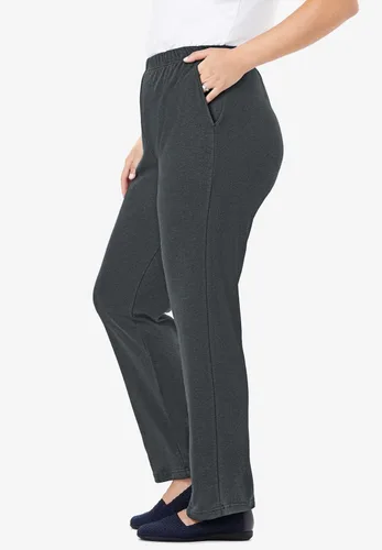 Vista 3 de Woman Within 7-day Pantalón de punto recto para mujer, talla Plus y petite