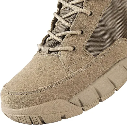 Vista 8 de FREE SOLDIER Waterproof Hiking Work Boots Men's Tactical Boots 6 Inches Lightweight Military Boots Breathable Desert Boots