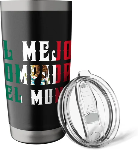Vista 5 de El Mejor Compadre Del Mundo Spanish Compadre - Vaso aislado de acero inoxidable