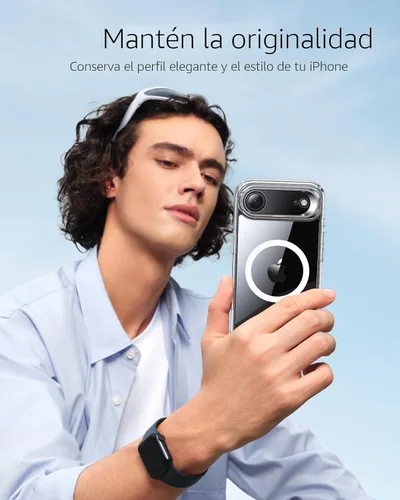 Vista 9 de ESR Funda para iPhone Air con soporte de almacenamiento, compatible con MagSafe, protección contra caídas de grado militar, funda magnética
