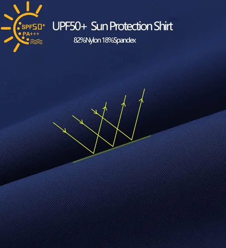Vista 4 de Camiseta de natación con protección solar UPF 50+UV para niños de 3 a 12 años