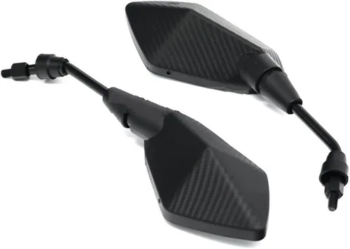 Vista 4 de Espejos laterales para espejo convexo, 0.315 in, 0.394 in, fibra de carbono, 2 unids par de espejos retrovisores de motocicleta Scooter E Bike