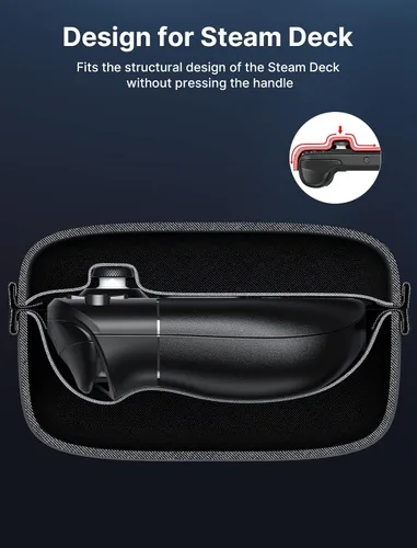Vista 4 de JSAUX Funda de transporte compatible con la cubierta de vapor funda rígida protectora de transporte con adaptador de CA integrado almacenamiento
