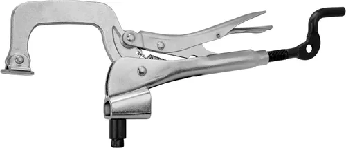 Vista 6 de BuildPro Inserta - Alicates, inserción de ∅5/8", profundidad de garganta de 2", apertura de 2-3/8", abrazadera montada en mesa, manija de manivela
