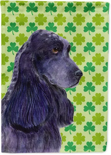 Vista 99 de Caroline's Treasures SS4442GF Affenpinscher Bandera de jardín con retrato de trébol del día de San Patricio para buzón, bandera decorativa