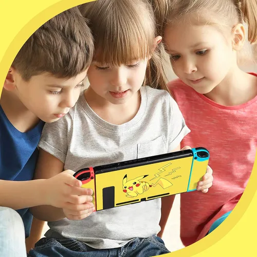 Vista 6 de oqpa for Nintendo Switch Skin Cute Kawaii Cartoon Character Design Sticker, Fun Funny Fashion Cool Switch Game Skins for Girls Boys Kids
