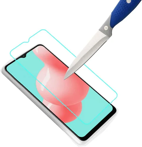 Vista 5 de Mr.Shield [Paquete de 3] Diseñado para Samsung Galaxy A32 5G [versión 5G solamente] [vidrio templado] [vidrio japonés con dureza 9H] protector