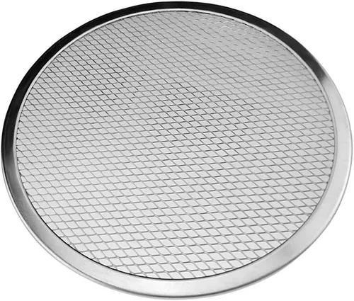 Vista 2 de AKOAK Pantalla antiadherente de aluminio para pizza, malla de piedra para pizza, 1 paquete (8 pulgadas)