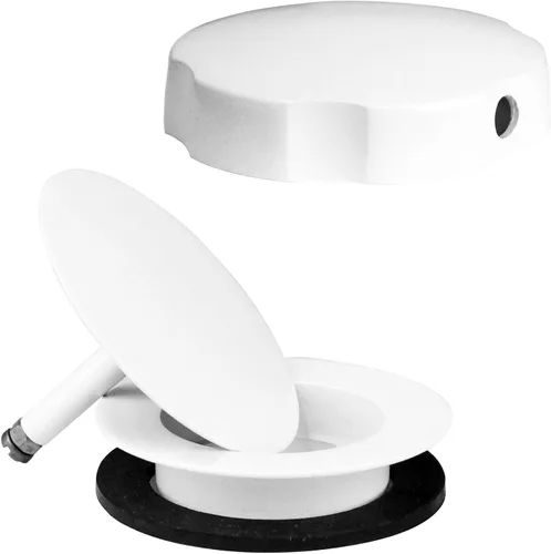 Vista 14 de Westbrass Moldura estándar para residuos de baño de accionamiento por cable, negro mate, D50T-62