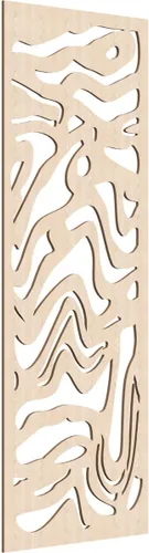 Vista 59 de 9 3/8"W x 24 3/8"H x 1/4"T Northfield Decorativos Paneles de Pared de Madera Calado, Abedul