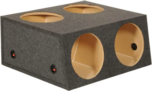 Vista 4 de Q Power Caja de altavoz dividida sellada de 4 agujeros de 12 pulgadas (2 unidades)
