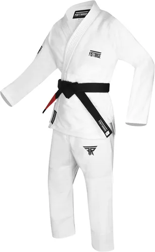 Vista 2 de FISTRAGE Jiu Jitsu Gi Patch BJJ - Traje brasileño para hombres y mujeres, uniforme MMA con cinturón