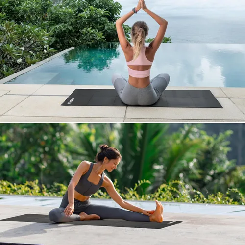 Vista 7 de PROIRON Esterilla de Yoga Plegable 0.24"/0.16" para Entrenamiento en Casa y Viajes, Esterillas de Yoga de Viaje Antideslizantes con Bolsa