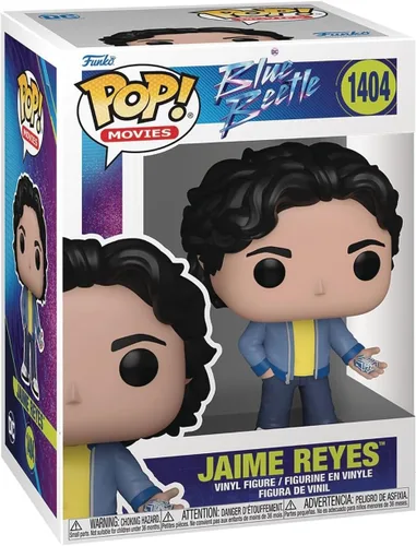 Vista 2 de POP DC Heroes: Blue Beetle - Figura de vinilo de Jaime Reyes Funko (con funda protectora de caja compatible), multicolor, 3.75 pulgadas