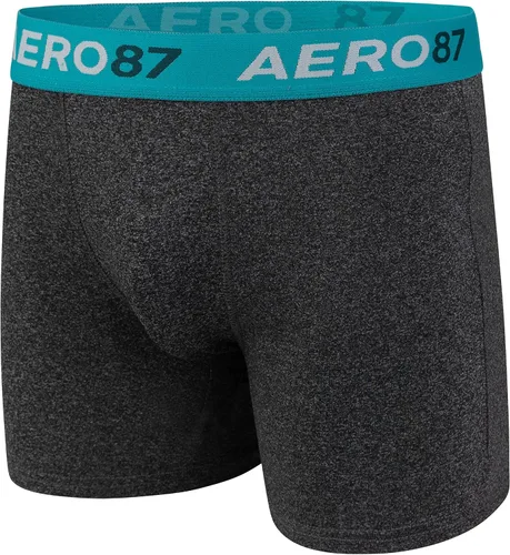 Vista 2 de AEROPOSTALE Calzoncillos tipo bóxer para hombre, paquete de 4 calzoncillos de poliéster y elastano