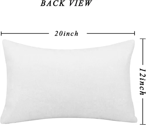Vista 3 de Fundas de Almohada de Navidad de 12x20 Pulgadas, Juego de 4, Fundas de Almohada Religiosas de Natividad, Fundas de Almohada Decorativas Rojas