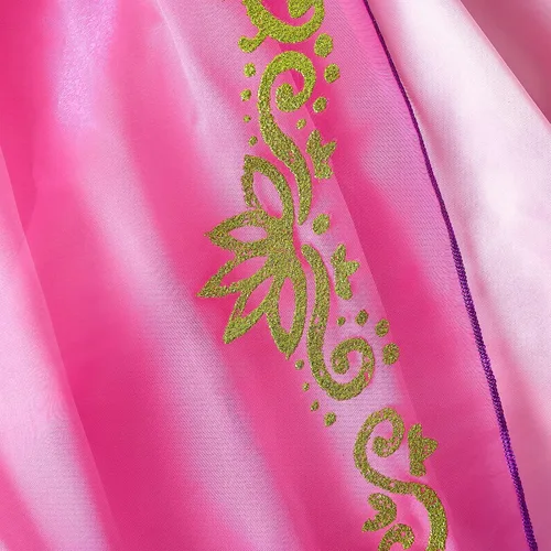 Vista 8 de Aoiviss Girls Rapunzel Costume Princess Dress Up Clothes for Birthday Halloween Cosplay Purple