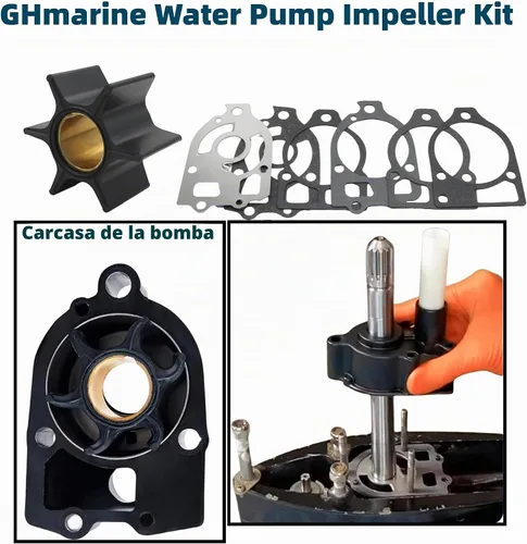 Vista 2 de 96148A8 Kit de impulsor de bomba de agua Compatible con MerCruiser alpha one gen 1 Stern Drives 46-96148A8 96148Q8