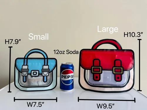 Vista 6 de Trendybag - Bolsas de regalo de fiesta con asa superior, color rojo y azul, 20 bolsas de cumpleaños con parte inferior de pie (L, color mixto)