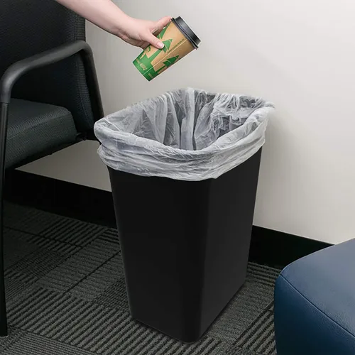 Vista 3 de Storex - Cubo de basura (tamaño mediano)