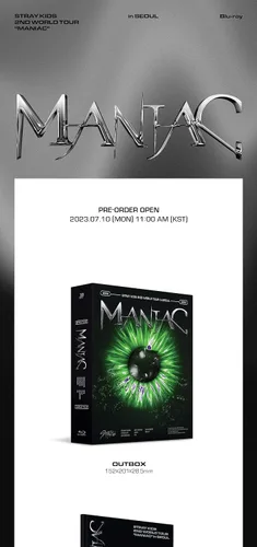 Vista 6 de Stray Kids 2nd World Tour MANIAC en Seúl Contenido+Photobook+Póster plegable en paquete+Tracking Sellado SKZ (Full SET(DVD+Blu-ray))