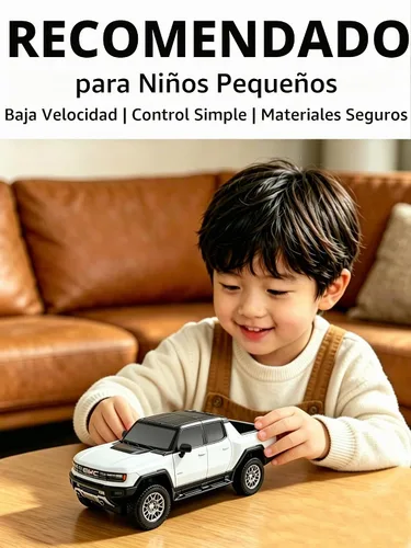 Vista 5 de RASTAR 93100 1/26 RC Truck Hummer EV with 2.4G Remote, White