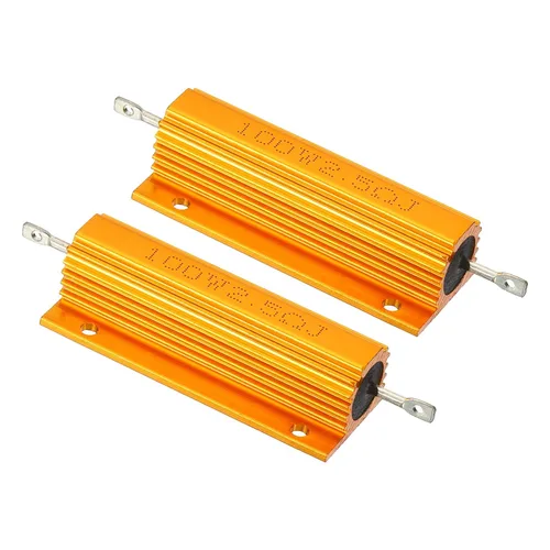 Vista 15 de PATIKIL 100 W 0,01 Ohm Resistencia con carcasa de aluminio, 2 paquetes de resistencias con carcasa de aluminio, resistencias bobinadas en caja