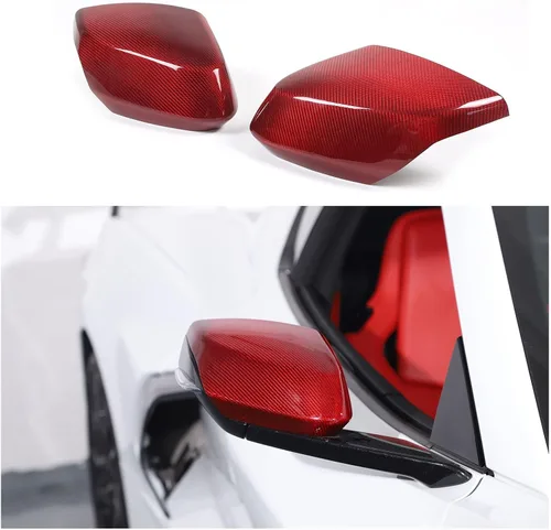 Vista 8 de Sideview - Tapas de espejo compatibles con Corvette C8 Stingray Z06 2020-2025 Accesorios de decoración exterior de automóvil de fibra de carbono