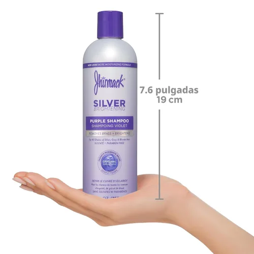 Vista 8 de jhirmack Silver Brightening Purple Champú, 12 onzas líquidas (paquete de 4)