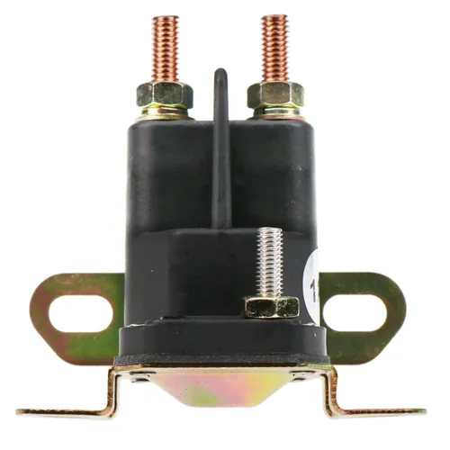 Vista 3 de Relé solenoide universal de arranque de 12 V, 3 polos, compatible con Bad Boy con Hustler con Kohler con Trombetta con Stens