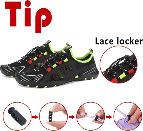 Vista 5 de Zapatos de agua para hombre y mujer, secado rápido, calcetines acuáticos, zapatos de buceo para playa, natación, surf, piscina, yoga, viajes, al
