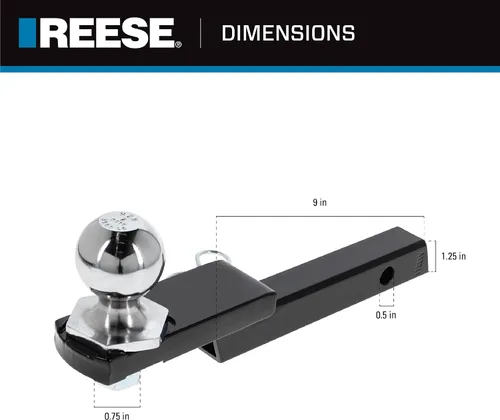 Vista 2 de Reese Towpower, 7043000, equipo básico, interlock clase II, de 1-1/4 pulgadas.